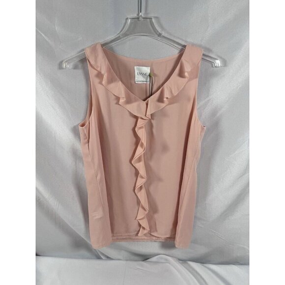 Lysse Tops - Lysse Blush Aurelia Ruffle Top Size Medium NWT